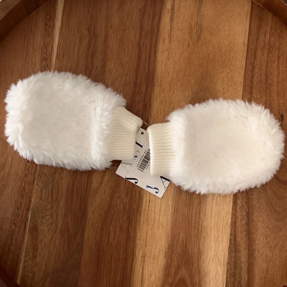 Janie and Jack White Mitten Mitts